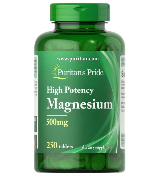 Puritan's Pride High Potency Magnesium 500 мг (250 табл)