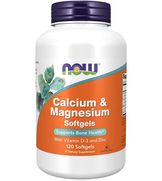 NOW Calcium & Magnesium (120 капс)