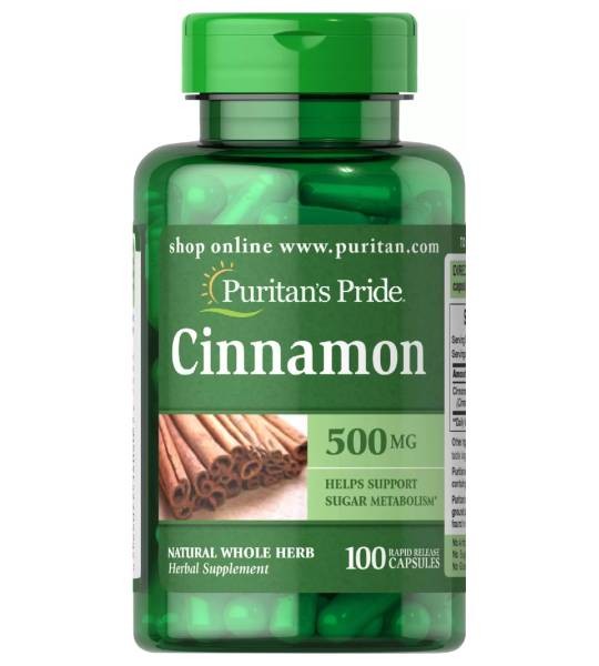 Puritan's Pride Cinnamon 500 мг (100 капс)