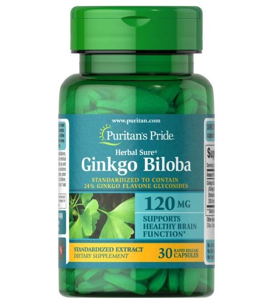 Puritan's Pride Ginkgo Biloba 120 мг (30 капс)