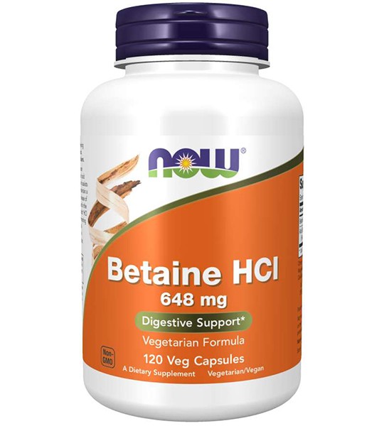 NOW Betaine HCL (120 капс)