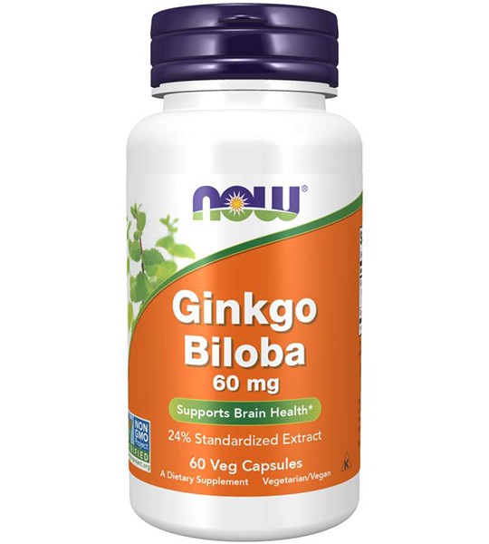 NOW Ginkgo Biloba 60 mg (60 капс)