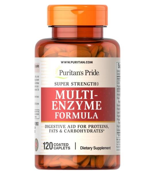 Puritan's Pride Super Strenght Multi-Enzyme Formula 120 табл