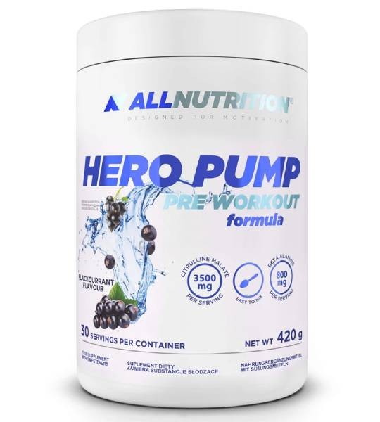 AllNutrition Hero Pump pre workout New formula 420 грамм