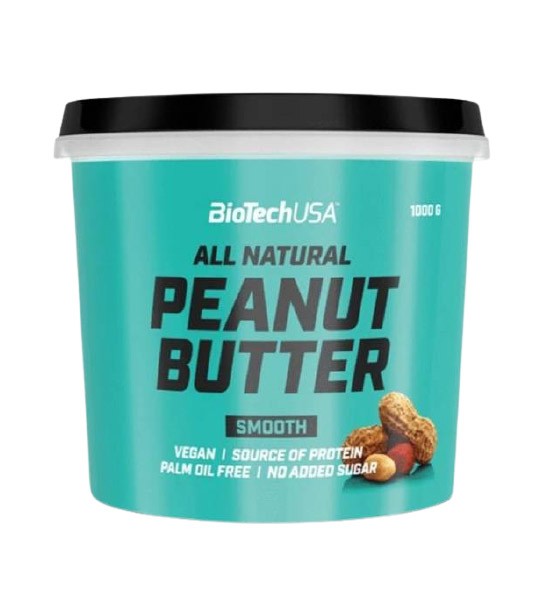 BioTech (USA) All Natural Peanut Butter Smooth 1000 грам