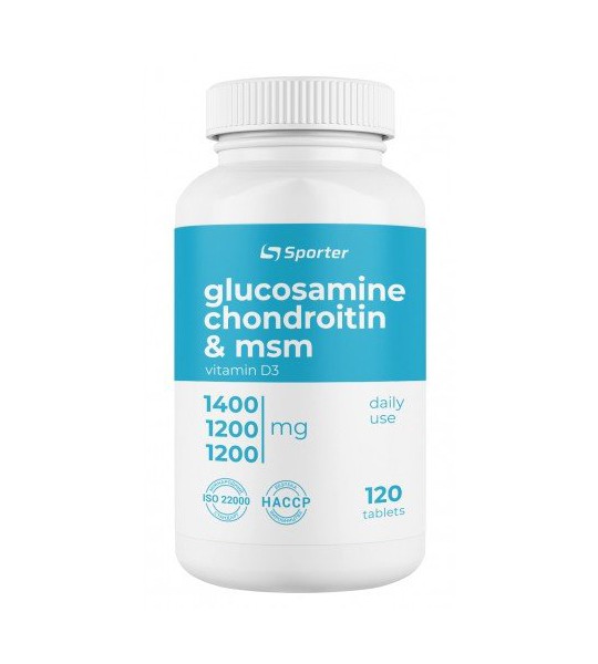 Sporter Glucosamine Chondroitine & MSM 120 табл