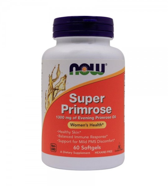 NOW Super Primrose 1300 мг 60 капс