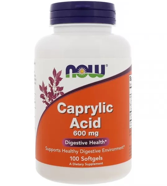 NOW Caprylic Acid 600 мг 100 капс