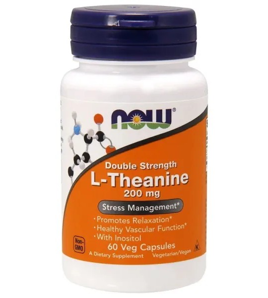 NOW L-Theanine 200 мг Veg 60 капс