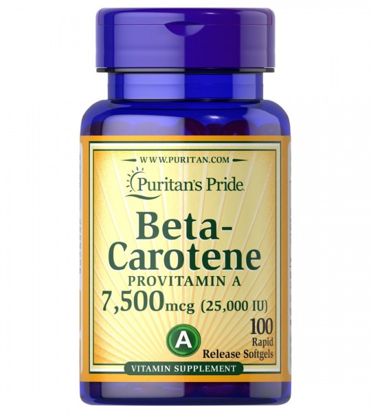 Puritan's Pride Beta-Carotene 7500 мкг (25,000 IU) (100 капс)