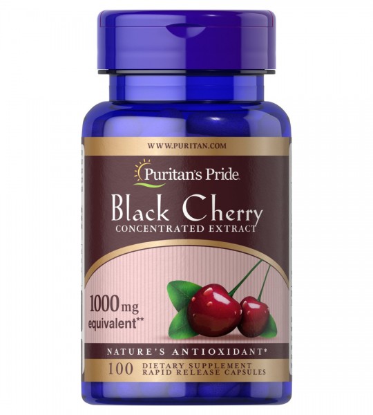 Puritan's Pride Black Cherry Concentrated Extract 1000  мг (100 капс)