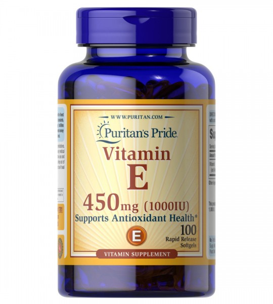 Puritan's Pride Vitamin E-450 мг 1000 IU (100 капс)