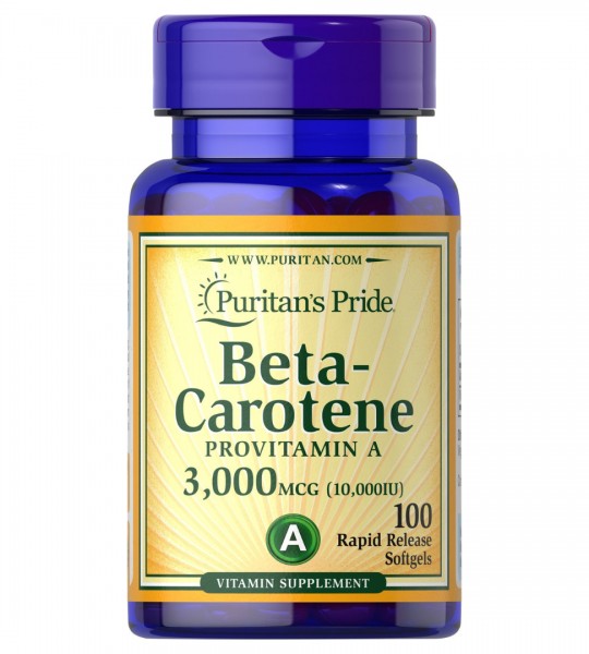 Puritan's Pride Beta-Carotene 300 мкг (10,000 IU) (100 капc)