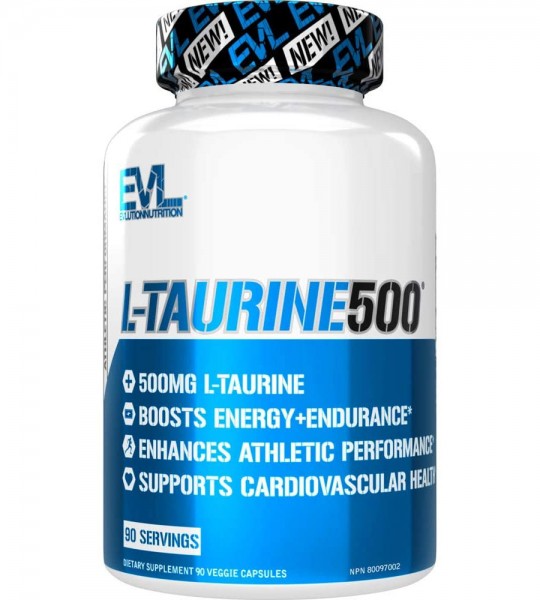 Evlution Nutrition L-Taurine 500 90 капс