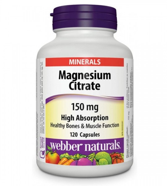 Webber Naturals Magnesium Citrate 150 мг 120 капс