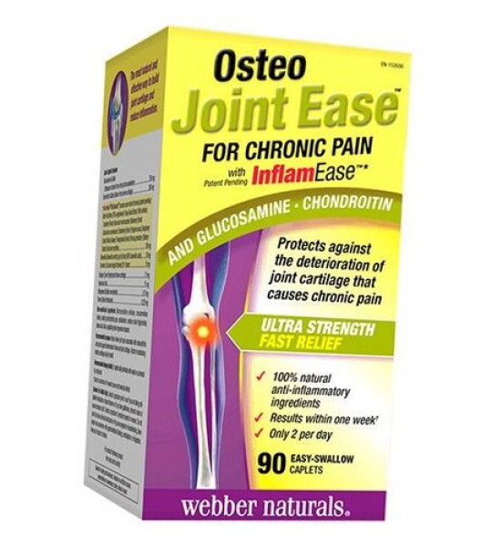 Webber Naturals Osteo Joint Ease + InflamEase +Gluc.+Chon. 90 табл