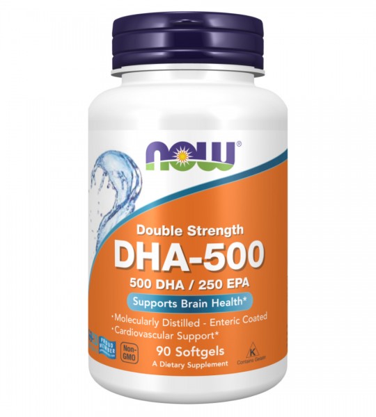 NOW DHA-500 мг 90 капс