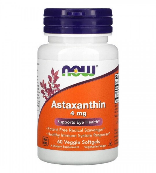 NOW Astaxanthin 4 мг 60 капс
