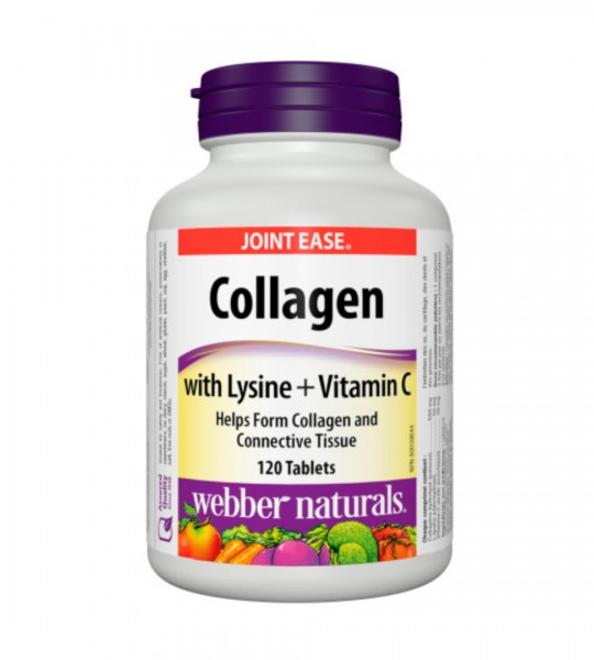 Webber Naturals Collagen + Lysine + Vitamin C 120 табл