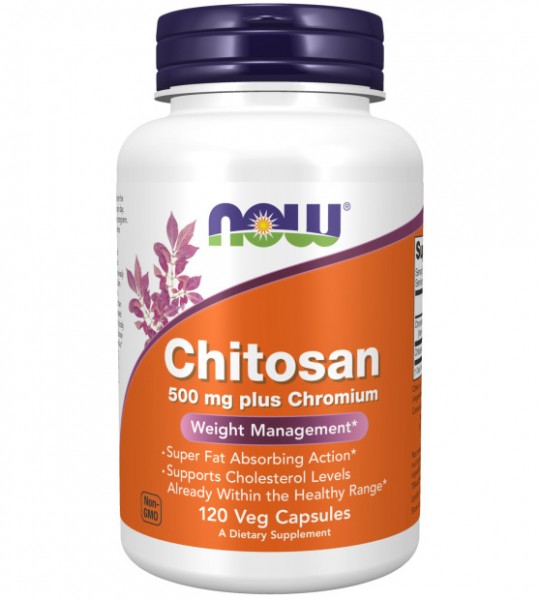 NOW Chitosan 500 мг + Сhromium 120 капс