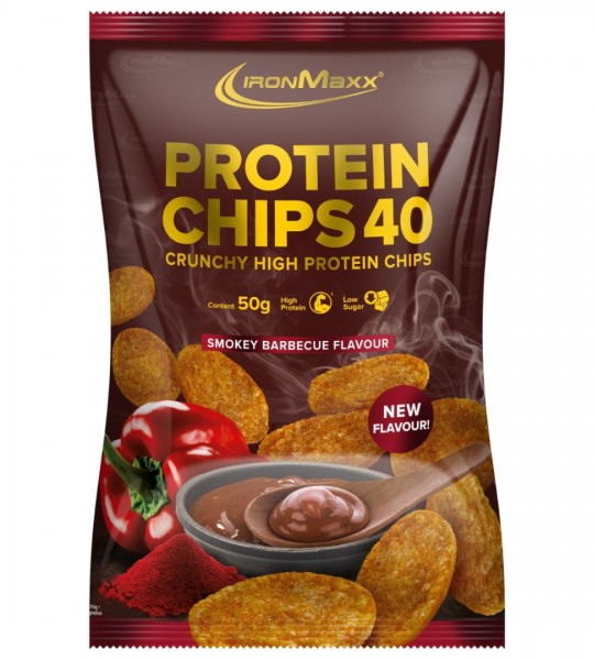 IronMaxx Protein Chips 40 Crynchy High Protein Chips 50 грам