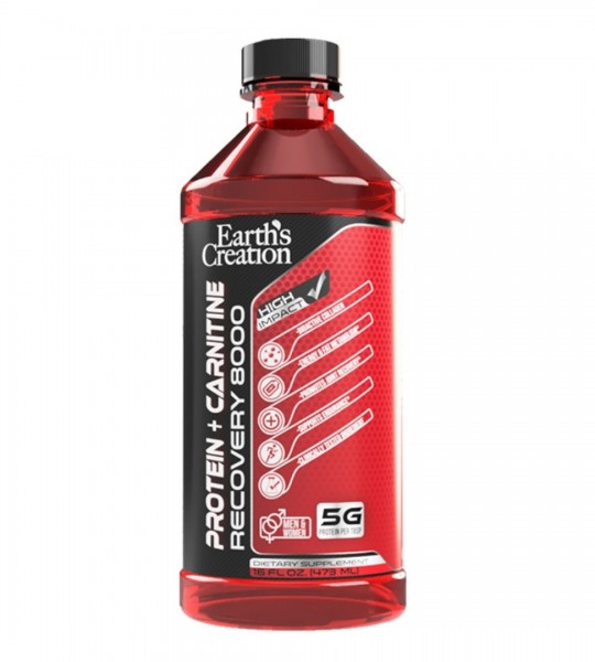 Earth's Creation Protein + Carnitine Recovery 8000 мг 473 мл